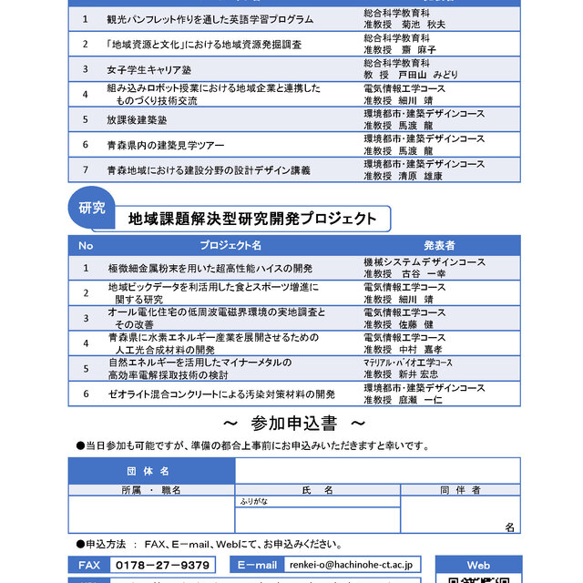 「平成29年度プロジェクト成果報告会」を開催します。【平成30年5月31日】